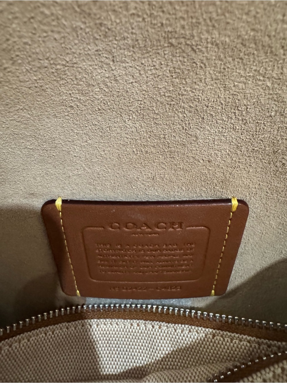 Coach Soft Tabby Shoulder Bag in Ivory - Picture 7 of 9
